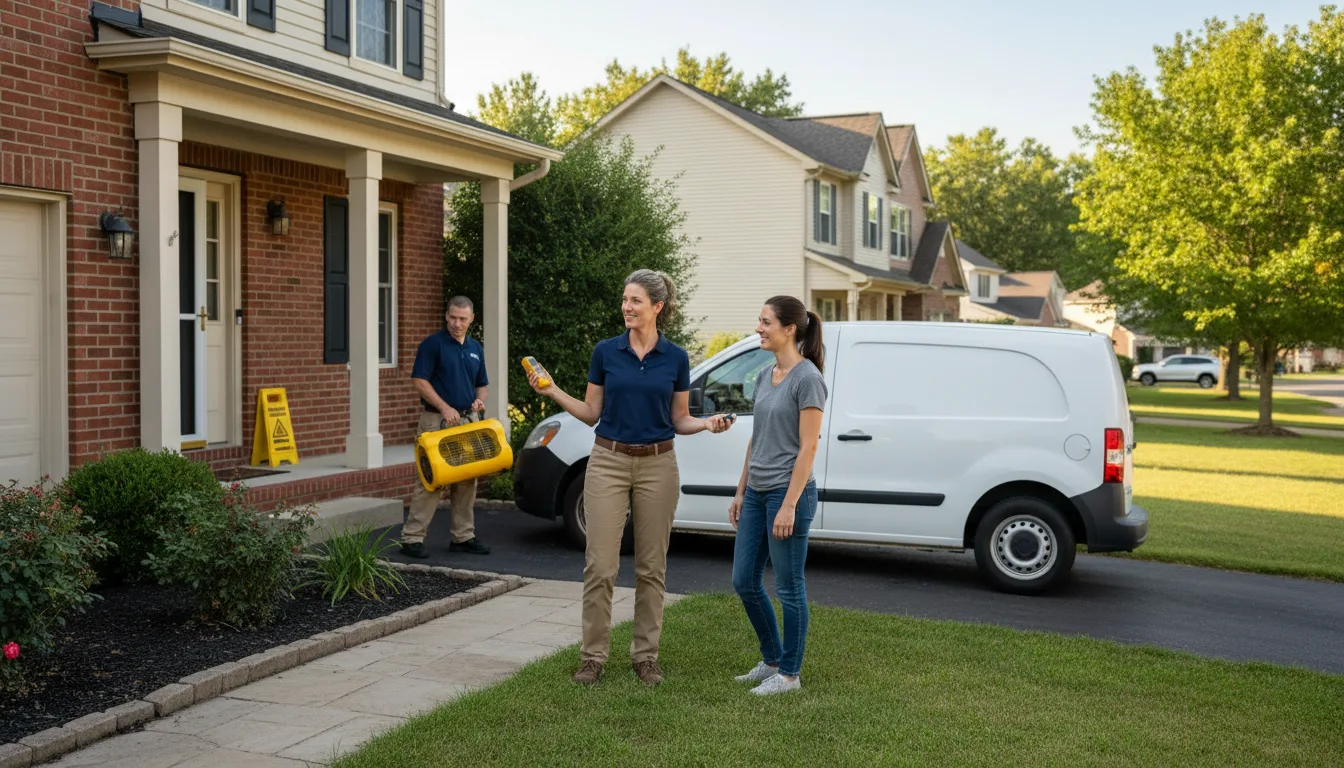 Residential water damage restoration in Wyncote, PA